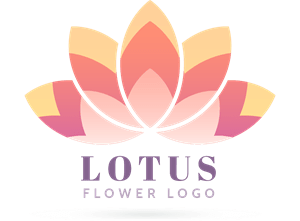 Lotus Flowers Logo PNG Vector