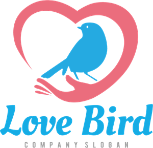 Love Bird Logo PNG Vector