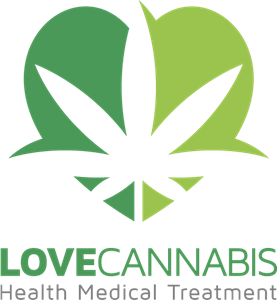 Love cannabis Logo Vector