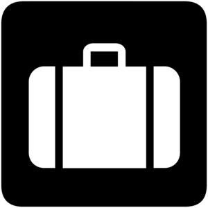LUGGAGE CHECK AIRPORT SIGN Logo PNG Vector