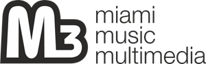 M3 Miami Music Multimedia Logo Vector