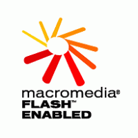 Macromedia Flash Enabled Logo Vector