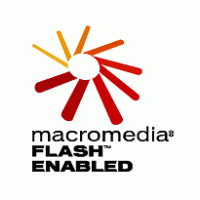 Macromedia Flash Enabled Logo Vector
