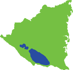 Mapa Nicaragua Logo PNG Vector