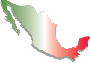 Mapa de Mexico Logo Vector