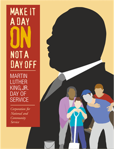 Martin Luther King, Jr. Day of Service Logo PNG Vector