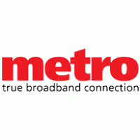 Metro - true broadband connection Logo Vector