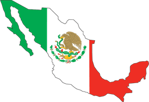 Mexico Bandera Logo Vector