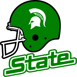 Michigan State Spartans Helmet Logo Vector