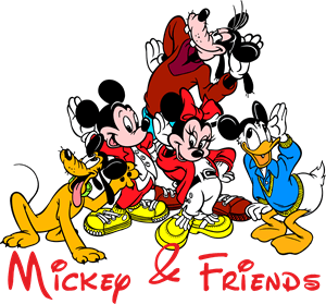 Mickey & Friends Logo PNG Vector