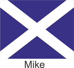 Mike Flag Logo Vector