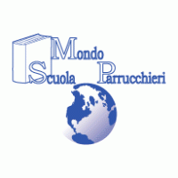 Mondo Scuola Parrucchieri Logo Vector