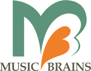 Music Brains Logo Vector