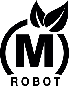 M Robot Logo Vector