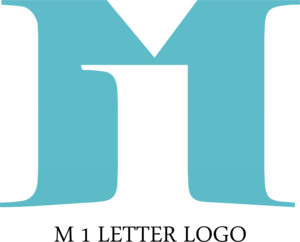M1 Letter Logo PNG Vector