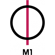 M1 TV Logo Vector