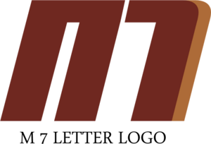 M7 Letter Logo PNG Vector