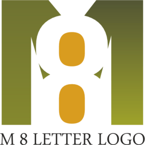 M8 Letter Logo PNG Vector