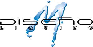 m diseño liquido Logo PNG Vector