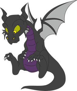 Maleficent junior dragon Logo PNG Vector