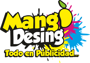Mango Desing todo en publicidad Logo Vector