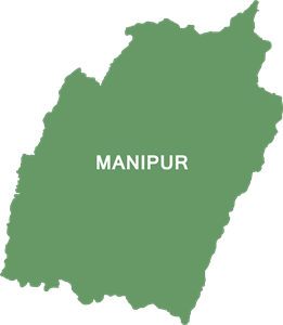 Manipur Map Logo PNG Vector