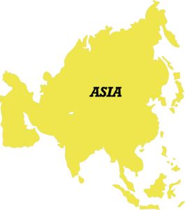 MAP OF ASIA Logo PNG Vector