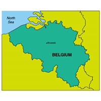 MAP OF BELGIUM Logo PNG Vector
