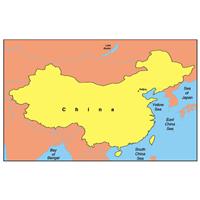 MAP OF CHINA Logo PNG Vector
