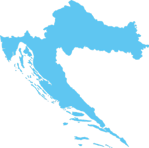MAP OF CROATIA Logo PNG Vector