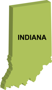 MAP OF INDIANA Logo PNG Vector