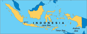 MAP OF INDONESIA Logo Vector
