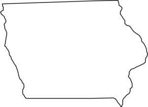 MAP OF IOWA Logo PNG Vector