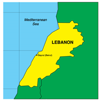 MAP OF LEBANON Logo PNG Vector