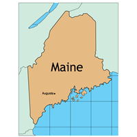 MAP OF MAINE Logo PNG Vector
