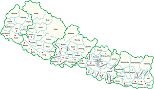 Map of Nepal Logo PNG Vector