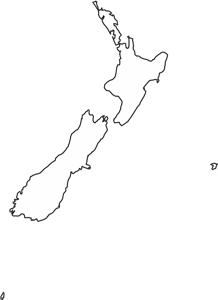 MAP OF NEW ZEALAND Logo Vector
