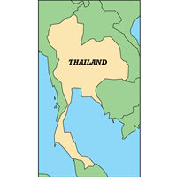 MAP OF THAILAND Logo PNG Vector