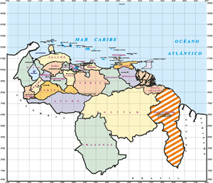 Mapa politico de Venezuela Logo PNG Vector