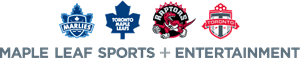 Maple Leaf Square Sports & Entertainment Logo PNG Vector