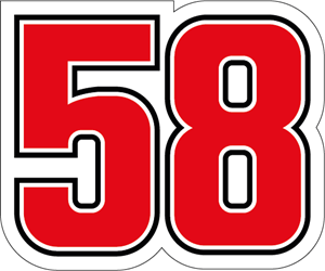 Marco Simoncelli 58 Logo PNG Vector