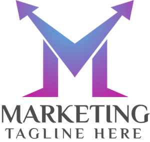Marketing Letter M Company Logo Vector