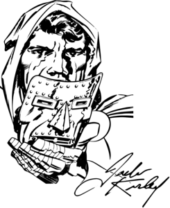 Marvel Jack Kirby Victor Von Doom Logo PNG Vector