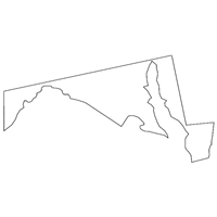 MARYLAND MAP Logo PNG Vector