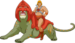 Masters of the Universe: He-man & Battle Cat Logo PNG Vector