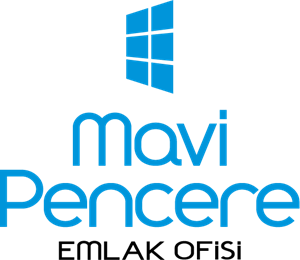Mavi Pencere Emlak Ofisi Logo PNG Vector