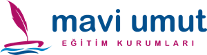 Mavi Umut Eğitim Kurumları Yatay Logo Vector
