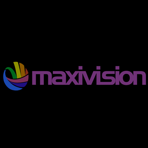 Maxivision horizontal fondo negro Logo PNG Vector