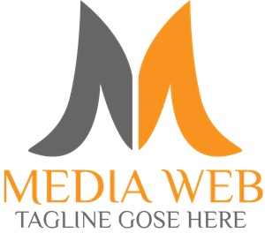 Media Web Letter M Logo Vector