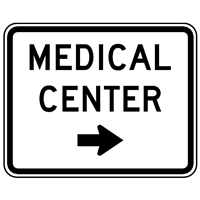 MEDICAL CENTER TRAFFIC SIGN Logo PNG Vector